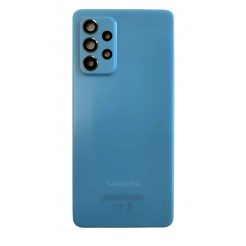 Задняя крышка для Samsung A525F Galaxy A52 2021, синяя, оригинал (Китай) + стекло камеры