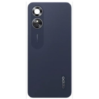 Задня кришка для Oppo A17k, чорна, оригінал PRC + скло камери