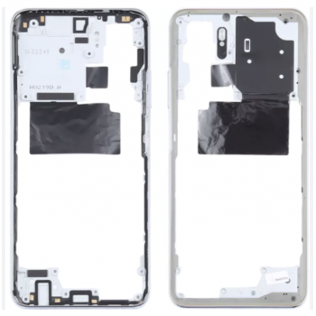 Рамка корпусу для Xiaomi Redmi Note 10 4G/Redmi Note 10S, біла, Frost White (Pebble White)