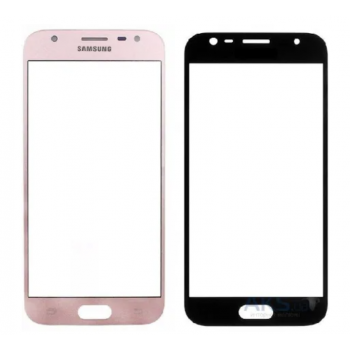 Стекло (для ремонта дисплея) Samsung J330F Galaxy J3 (2017), розовое
