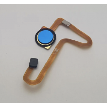 Шлейф для Xiaomi Redmi Note 8 , с сканером отпечатка пальца, синего цвета