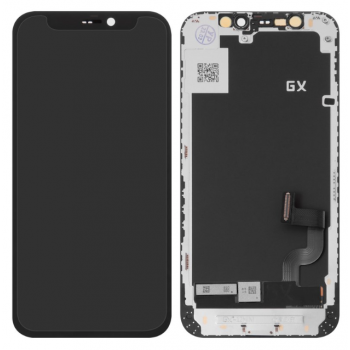 Дисплей (екран) для iPhone 12 mini, чорний, OLED, OEM Hard, SL