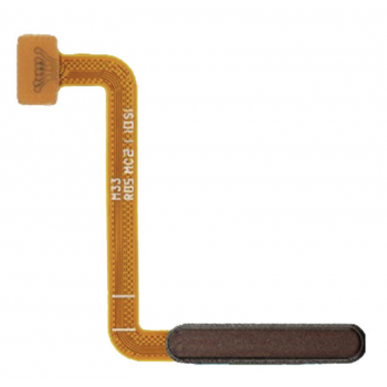 Шлейф для Samsung M336B Galaxy M33/M536B, с кнопкой включения, с сканером отпечатка пальца (Touch ID) коричневого цвета, оригинал (Китай)