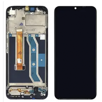 Дисплей (экран) для Realme C25Y + touchscreen, черный , с передней панелью 