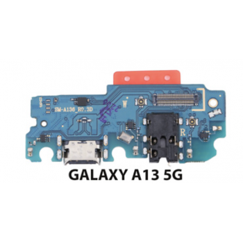Шлейф для Samsung A136U Galaxy A13 5G/M136B, с разъемом зарядки, с разъемом наушников, с микрофоном, плата зарядки