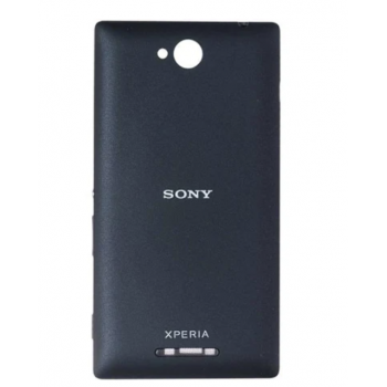 Задняя крышка для Sony C2305 Xperia C S39h, черная, оригинал