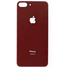 Задняя крышка для iPhone 8 Plus, красная,  с большими отверстиями под окошки камер 