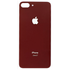 Задняя крышка для iPhone 8 Plus, красная,  с большими отверстиями под окошки камер, оригинал (Китай) 