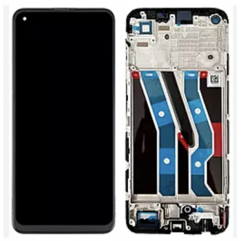 Дисплей (екран) для Realme 10 4G чорний, OLED, з рамкою