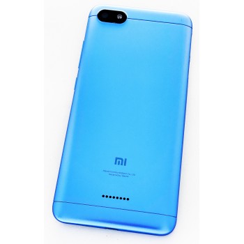 Задняя крышка для Xiaomi Redmi 6A, 2/16 Gb, Glabal version, синяя, на 2 Sim карты