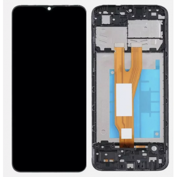 Дисплей (экран) для Samsung A032F Galaxy A03 Core + touchscreen, черный, оригинал (Китай) с передней панелью 