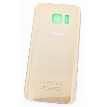 Задняя крышка для Samsung G930F Galaxy S7, золотистая, оригинал