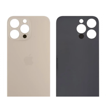 Задня кришка iPhone 14 Pro, золотиста, Gold, з великими отворами під вікна камер, оригінал PRC