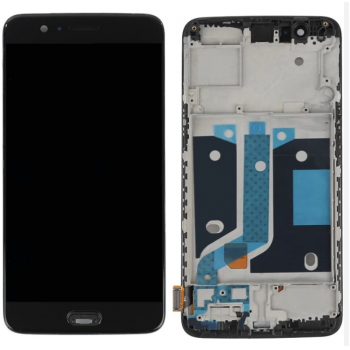 Дисплей (экран) для OnePlus 5 A5000 + touchscreen, черный, TFT, с передней панелью 