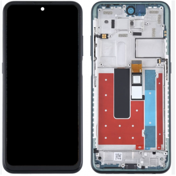Дисплей (экран) для Nokia X10 + тачскрин, черный, оригинал (Китай), с передней панелью зеленого цвета, Forest 