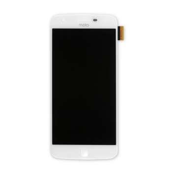 Дисплей (экран) для Motorola XT1635 Moto Z Play + тачскрин, белый, OLED, копия хорошего качества
