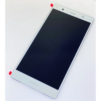 Дисплей (экран) для Sony H8166 Xperia XZ2 Premium + тачскрин, серебристый, Chrome Silver, оригинал 