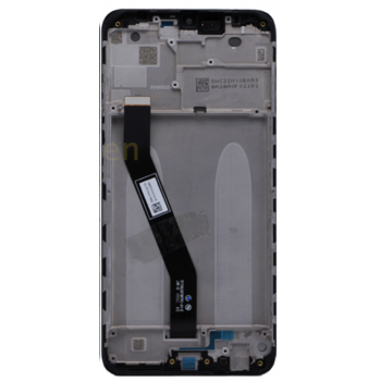 Дисплей (экран) для Xiaomi Redmi 8, 8A MZB8256IN + тачскрин (черный с передней панелью) без датчика
