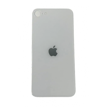 Задняя крышка для iPhone SE 2020/SE 2022, белая, в комплекте стекло камеры, оригинал (Китай)  