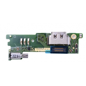 Шлейф для Sony G3121 Xperia XA1/G3123/G3125, с разъемом зарядки, с виброзвонком, с микрофоном, плата зарядки 