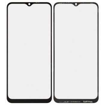 Скло корпусу для Vivo Y21 2021/Y21s/Y02s/Y16, чорне, з OCA-плівкою