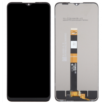 Дисплей (екран) для Samsung A127 Galaxy A12 2021/A125/M127, чорний, оригінал PRC з передньою панеллю, SM-A127F BV065WBM-L06-DB00_R0.0