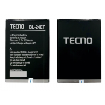 Аккумуляторная батарея (АКБ) для Tecno BL-24ET POP 2F, B1F оригинал Китай 2500 mAh,