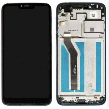 Дисплей (экран) для Motorola XT1955-1-2-4-7 Moto G7 Power + тачскрин, черный, EU Verison, 154mm, с передней панелью