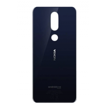 Задняя крышка для Nokia 7.1 Dual Sim TA-1085, синяя, Gloss Midnight Blue, оригинал