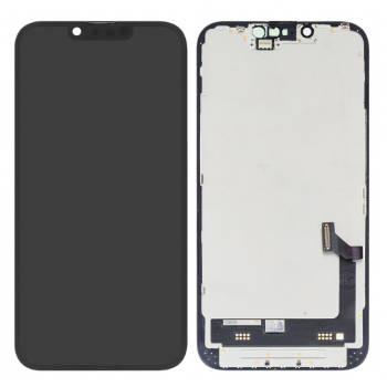 Дисплей (экран) iPhone 14, черный, оригинал PRC переклеено стекло