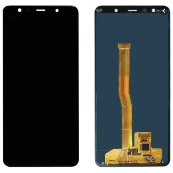 Дисплей (экран) для Samsung A750F Galaxy A7 (2018) + тачскрин, черный, оригинал, переклеено стекло 