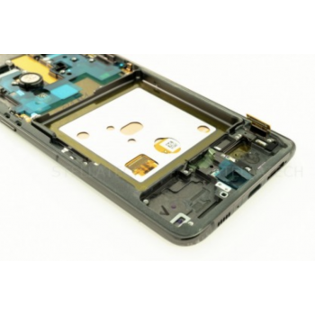 Дисплей (экран) для Samsung A805F Galaxy A80 + тачскрин, черный, Phantom Black, с передней панелью, оригинал