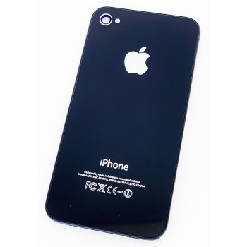 Задняя крышка для iPhone 4S, цвет черный, копия высокого качества