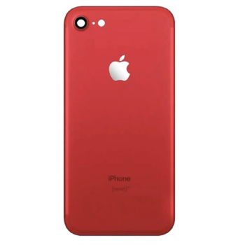 Задняя крышка для iPhone SE 2020/SE 2022, красная, в комплекте стекло камеры, оригинал (Китай) 