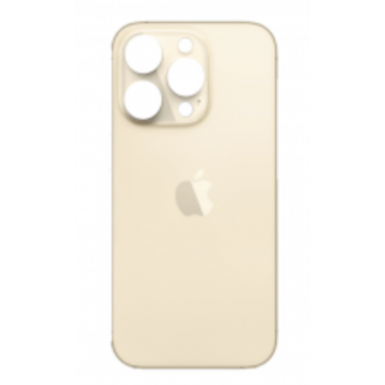 Задня кришка iPhone 14 Pro Max, золотиста, Gold, з великими отворами під вікна камер, оригінал PRC
