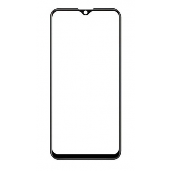 Стекло дисплея Vivo Y19, для переклейки, черное, с OCA-пленкой 
