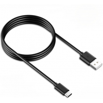 USB дата-кабель, USB тип-C, USB тип-A, черный