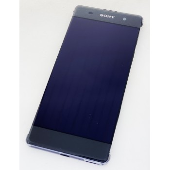 Дисплей (экран) для Sony F3111 Xperia XA/F3112+тачскрин, серый, Graphite Black, с передней панелью, оригинал 