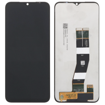 Дисплей (екран) для Samsung A145 Galaxy A14 4G, чорний, чорний шлейф, оригінал PRC