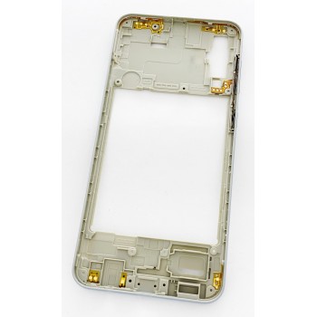 Средняя рамка корпуса Samsung A505F Galaxy A50 2019, белая