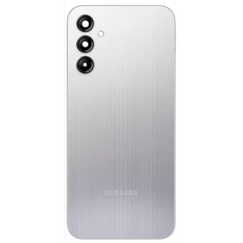 Задня кришка Samsung A145 Galaxy A14, срібляста, оригінал PRC + скло камери