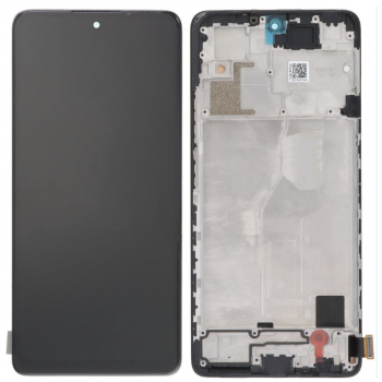 Дисплей (екран) для Xiaomi Redmi Note 10 Pro 4G/Note 10 Pro Max, чорний, OLED, з передньою панеллю