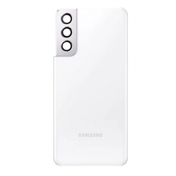 Задняя крышка для Samsung G991B Galaxy S21, белая, оригинал (Китай) + стекло камеры 