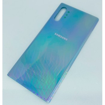 Задняя крышка для Samsung N975F Galaxy Note 10 Plus, серебристая, Aura Glow, оригинал 