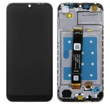 Дисплей (экран) для Huawei Y5p/Honor 9S + тачскрин, черный , с передней панелью 