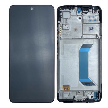 Дисплей (экран) для Xiaomi Redmi Note 12 Pro 5G + тачскрин, черный, OLED, оригинал (Китай) с передней панелью 