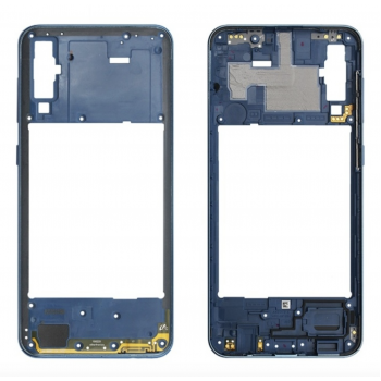 Средняя рамка корпуса Samsung A505F Galaxy A50 2019, синяя 