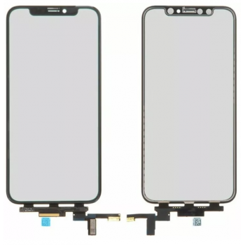 Сенсорний екран iPhone X, чорний, з коротким шлейфом, з OCA-плівкою, оригінал PRC
