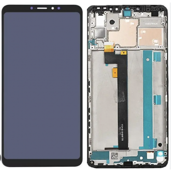 Дисплей (экран) для Xiaomi Mi Max 3 + тачскрин, черный, в рамке