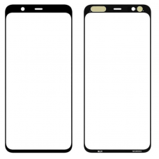 Стекло дисплея Google Pixel 4 XL, черное, с OCA-пленкой, оригинал (Китай) с олеофобным покрытием
